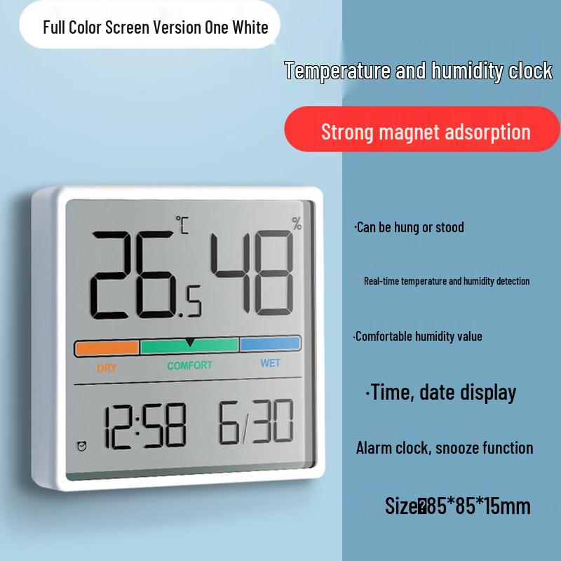 

Bodefu HC Digital Temperature and Humidity Monitor Alarm Clock