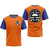 Dragon Ball Turtle School Kanji Logo Raglan Short Sleeve T-Shirt, Anime Cosplay Casual Sport Tee For  Kids