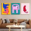 Cartoon Cat Mood Body Moon Lady Poster Retro Print Paper Waterproof High Quality Sticker Home Living Room Bar Wall Decor