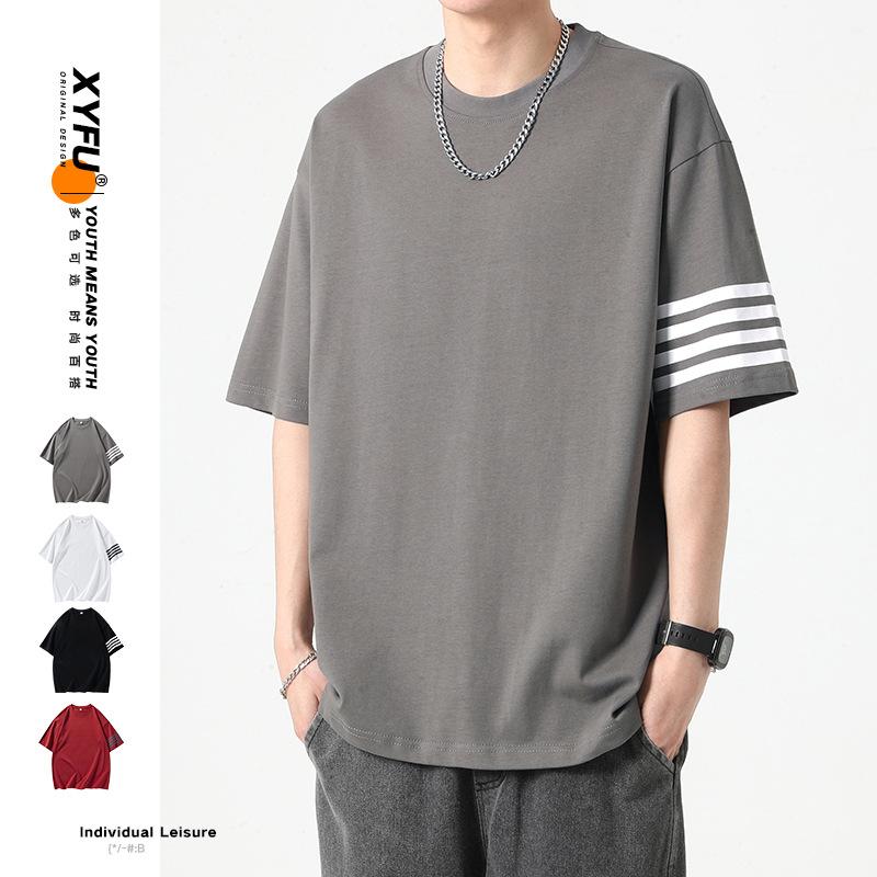 Tricou casual bărbați cu mâneci scurte, cuplu de vară, pereche