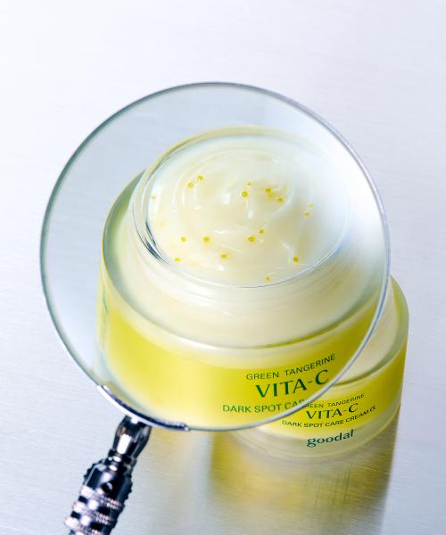 Goodal [NEW] Green Tangerine Vita C Dark Spot Care Cream Alpha 75ml + Bonus Alpha Pad Sachet (2EA)
