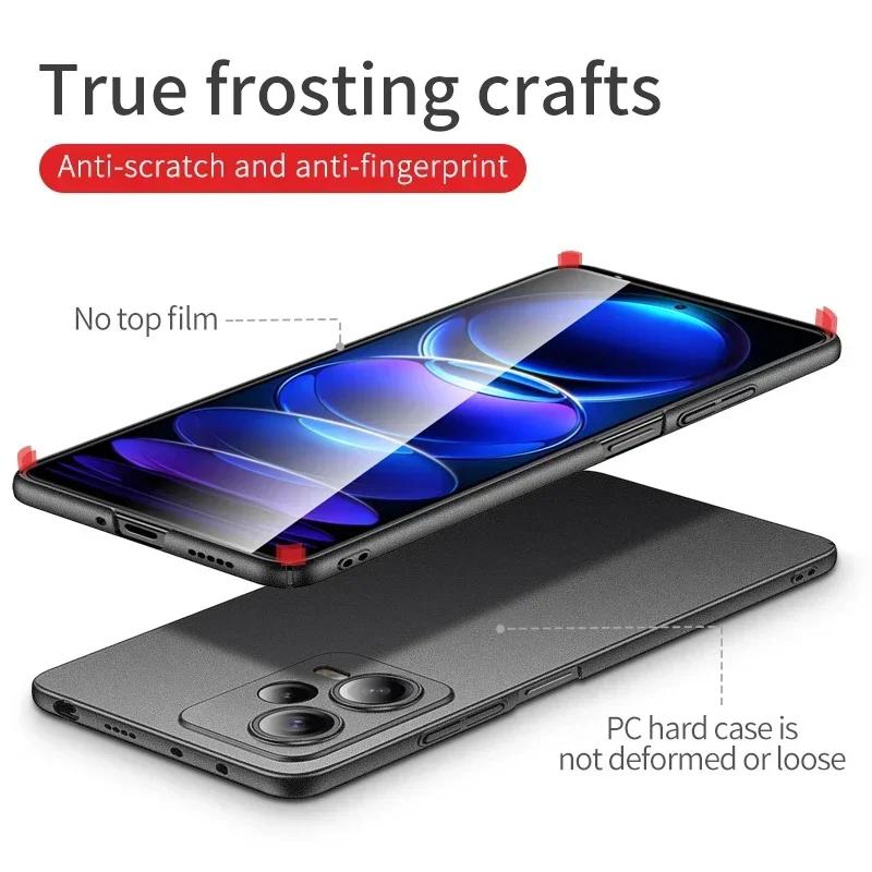 Cover Rigida Antiurto in PC Satinato per Redmi Note 14 Custodia Leggera Ultra Sottile Opaca per XIAOMI Redmi Note 12 13 Pro Plus 4G 5G 5 G