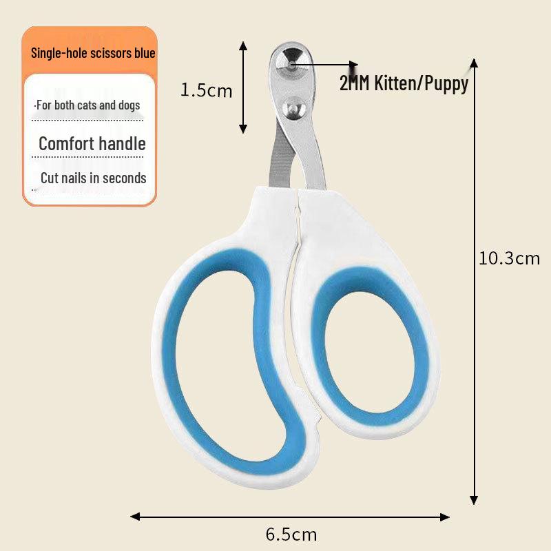 Anti-Bleeding Cat Nail Clipper for Newbies - Round Hole Design to Prevent Scratches