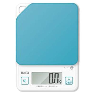 Mėtinės spalvos skaitmeninės virtuvinės svarstyklės KJ-114-BL (Aqua Blue)