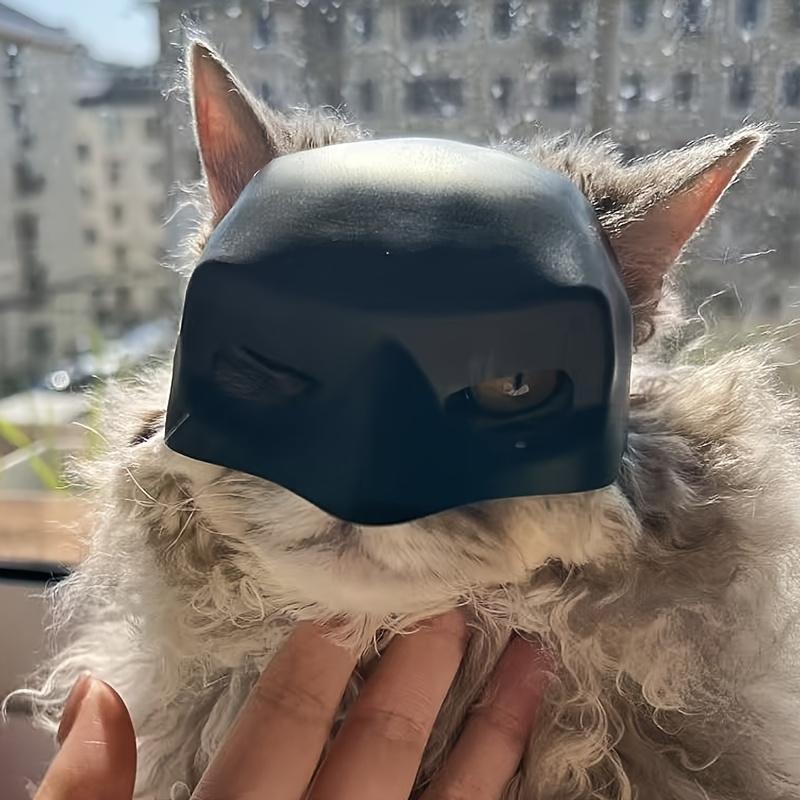 Prank Funny Black Bat/White Styling Pet Cat Photo Mask, Easter Halloween Masquerade Party Pet Supplies