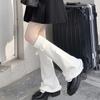 Plush Balls Leg Warmers Women Bowknot Lolita Leg Warmer Trendy Knitted Leg Covers  Girls