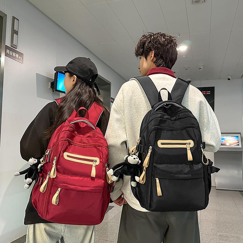 Fashion Versatile Nylon Backpack Wear-resistant New Student Schoolbag Travel Backpack