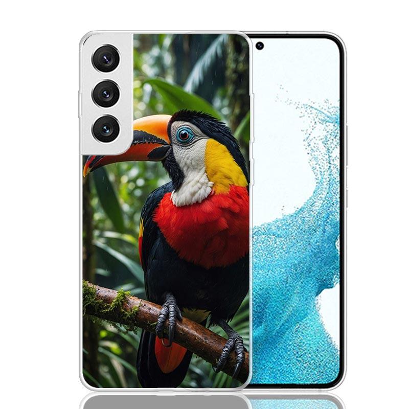 Tropical Toucan Phone Case For Samsung Galaxy S26 S25 Edge S24 S23 FE S22 Ultra S21 Plus S20 + Fundas Cover Coque Galaxy S25 S24