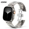 Stainless Steel Strap for Apple Watch Ultra 3 2 49mm 46mm 44mm 45mm Luxury Metal Band for Iwatch 11 10 9 8 7 6 5 4 Se Bracelet