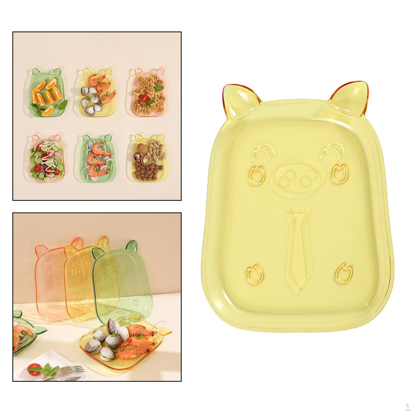 

Bone Spitting Dish Dinner Plate Cartoon Party for Bathroom Vanity Cafe Hotel жовтий