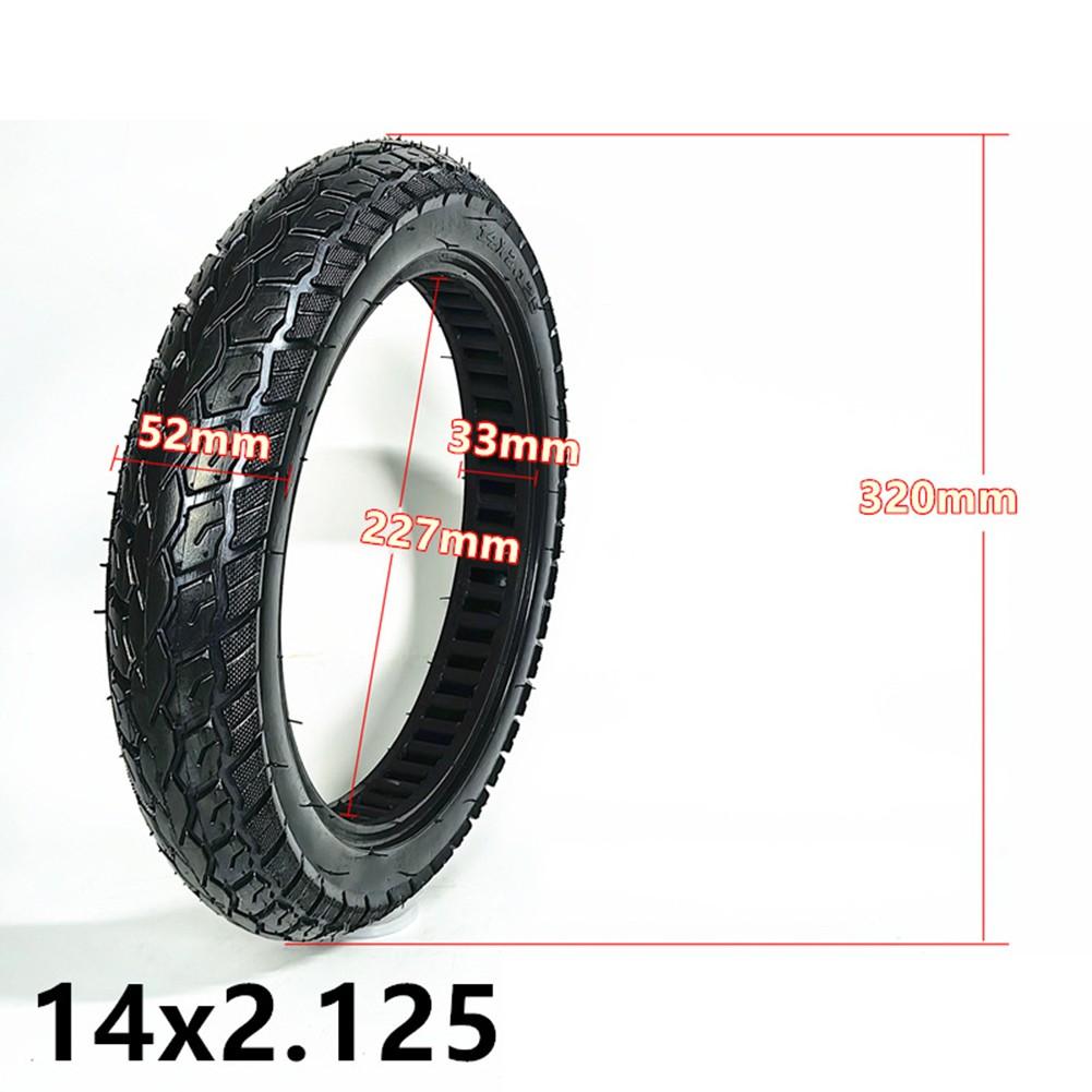 14x2 125 Solid Tire for Electric Scooters Punctureproof Design and Fit