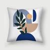 Office Living Room Home Pillowcase Abstract Blue Flower Pillowcase Car Ornaments