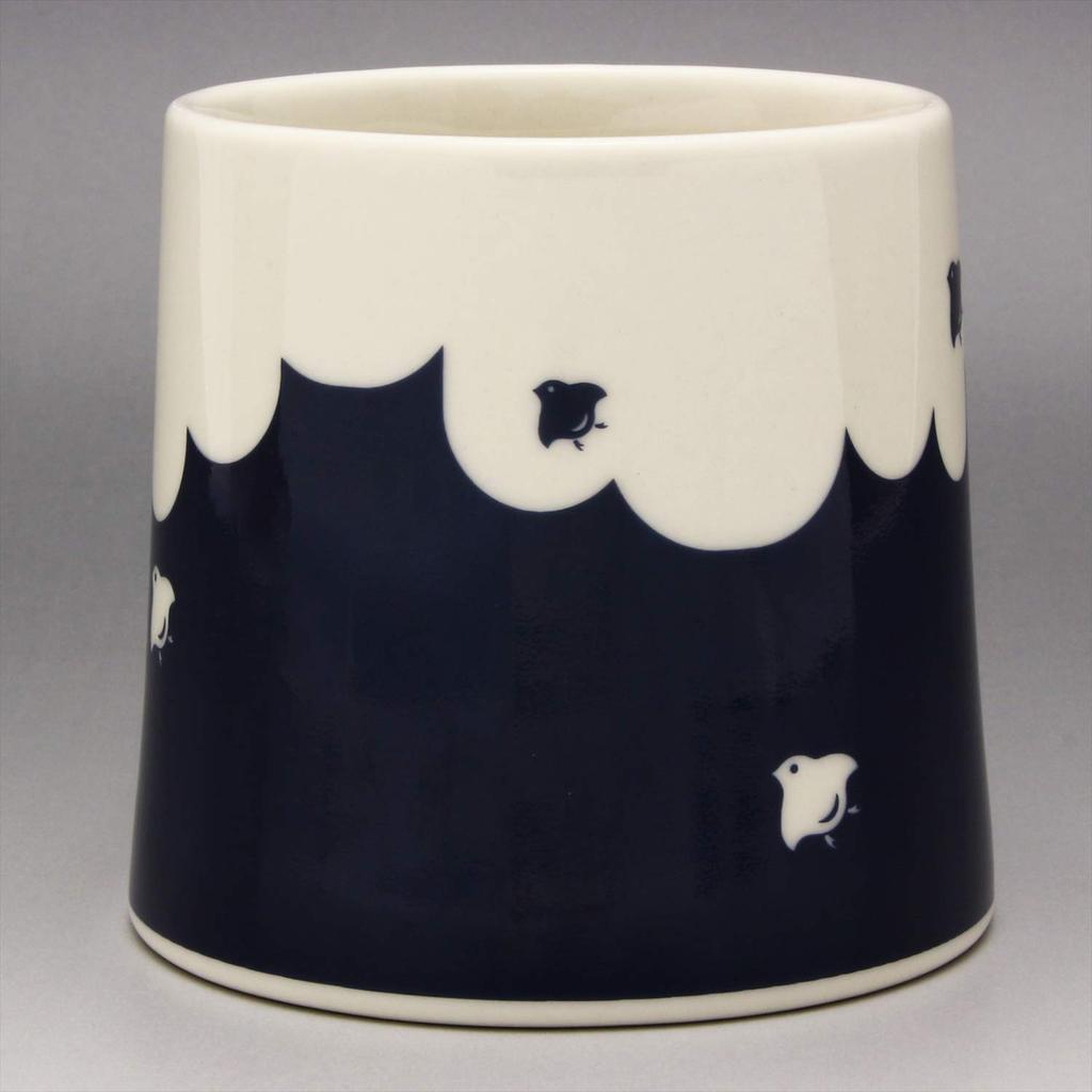 Mino ware Fuji mug with Daruma design K131022 Mt.