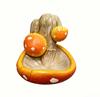 Decorative Mushroom Shaped Bird Feeder Resin Garden Ornament Outdoor Hanging Bird Feeder for Backyard Patio Porch