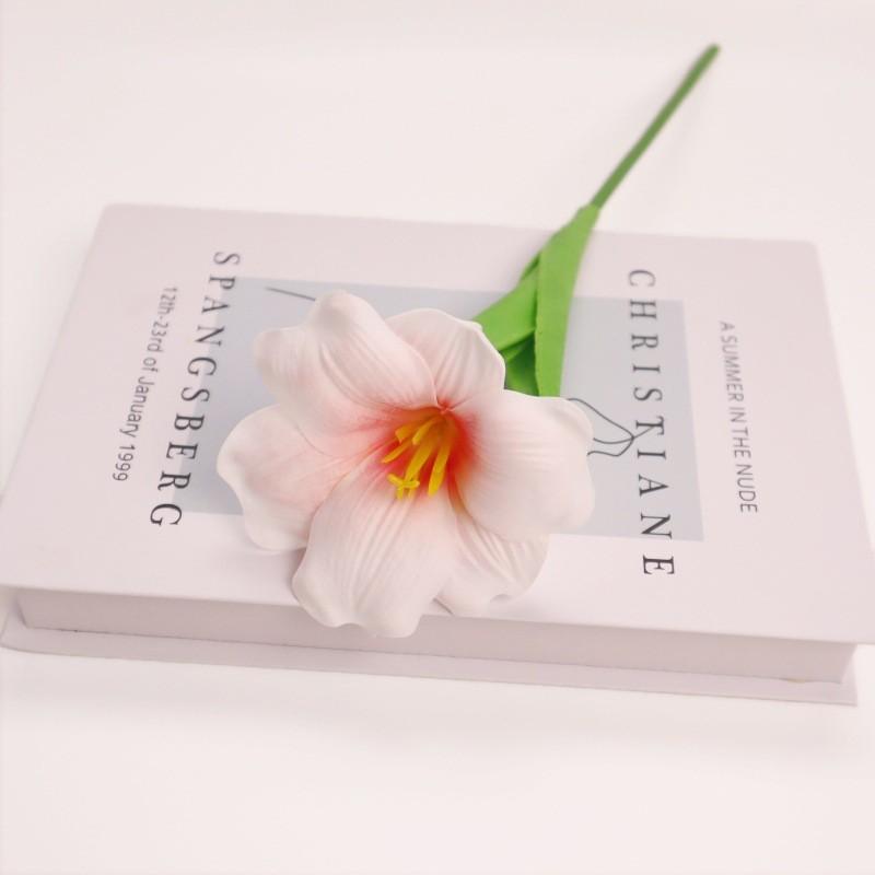 5pc/set Simulation Tulip Fake Flower Artificial 5-Head Tulips Bouquet Luxury Silicone Fake Flowers Wedding Party Decorative New