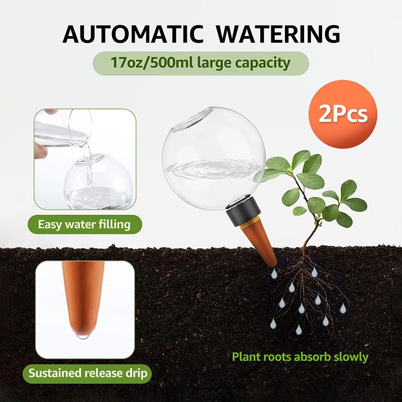 1 Stück 500 ml Selbstbewässernde Pflanzenbewässerungsbirnen Automatisches Tropfbewässerungssystem für Gartenblumenpflanzen Bewässerungskugeln Geräte