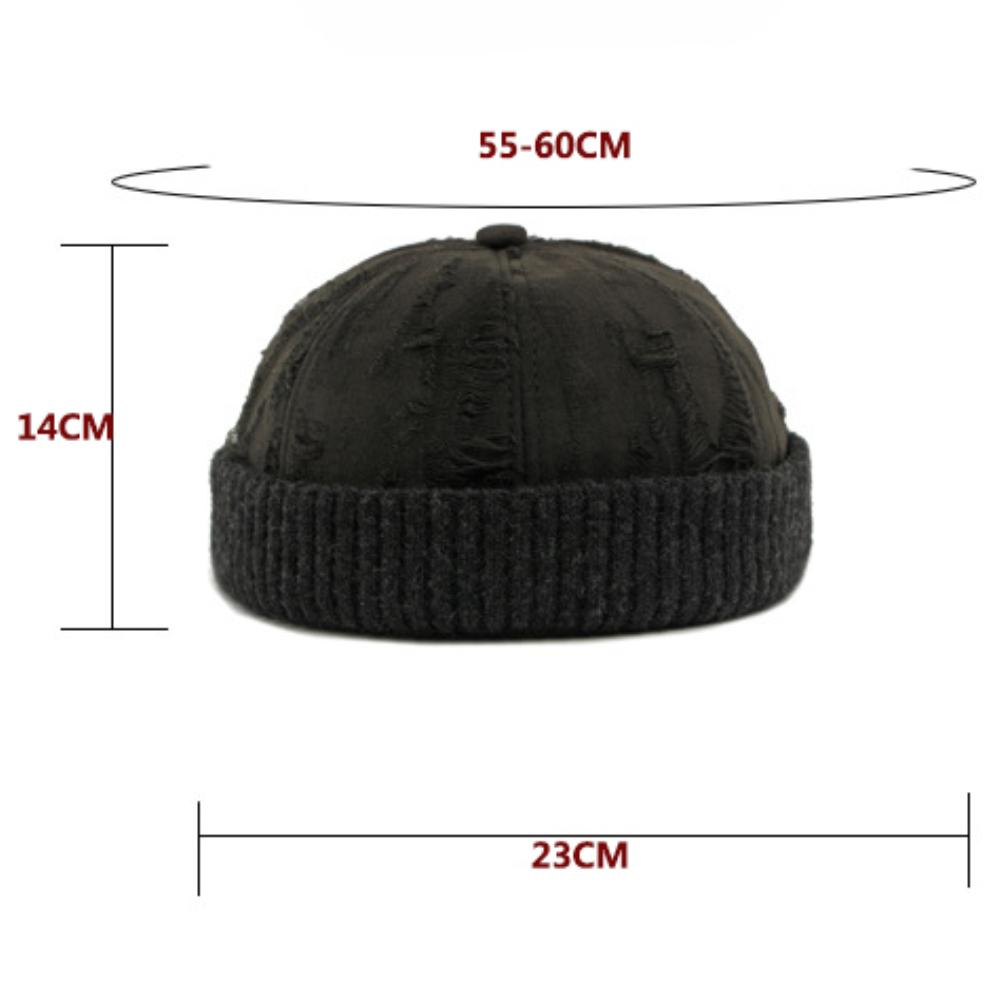 HT4857 Autumn Winter Cap for Men Women Stylish Shabby Skull Cap Male Female Beanie Hat Knitted Earflap Cap Adjustable Bomber Hat