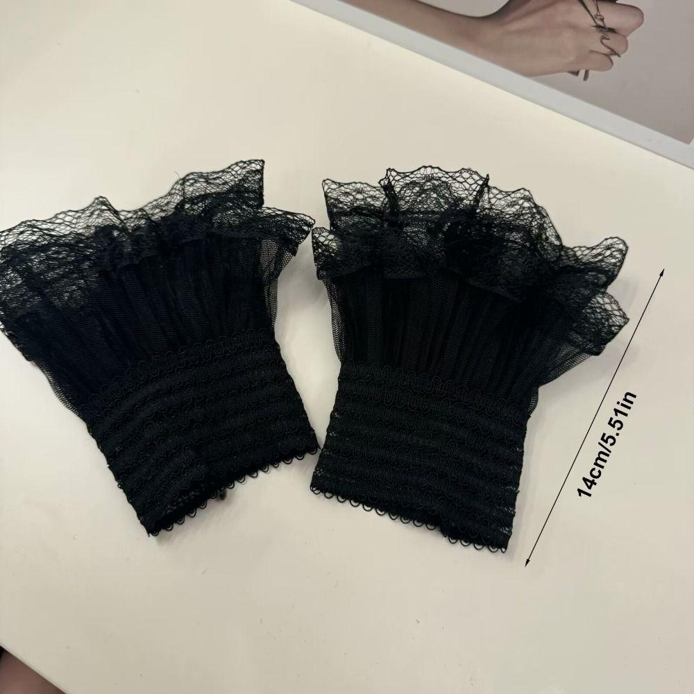 Abnehmbare falsche Manschette Mehrlagige Rüschen-Spitzenmanschette Neue Pullovermanschetten