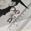 Silver Earrings with Ceramics (60002336)