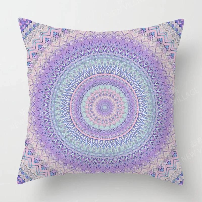 Fall Home Decor Autumn Living Room Throw Pillow Cover Sofa Boho Cushion Cover Mandala 45x45cm 45*45 50x50 60x60cm 40*40 40x40cm