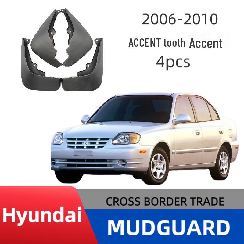 Hyundai Accent 2006-2010 Blatníky - Prehľadové Lapače Blata na Kolesá Auta