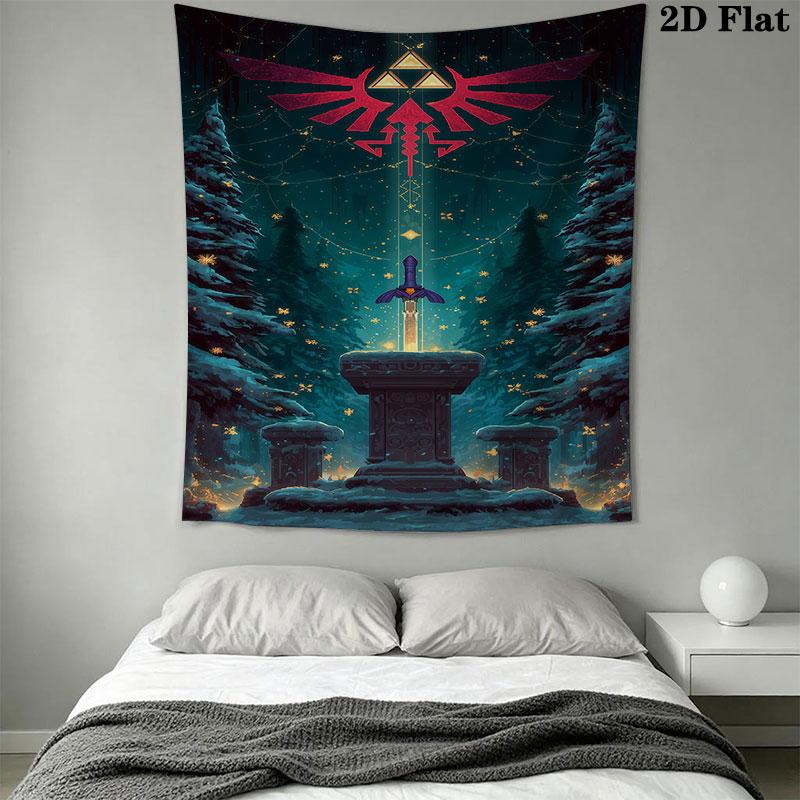 Fantasy Games Wall Hanging Printed Fabric Blanket Decorative Tapestries for Bedroom Living Room Home Decor