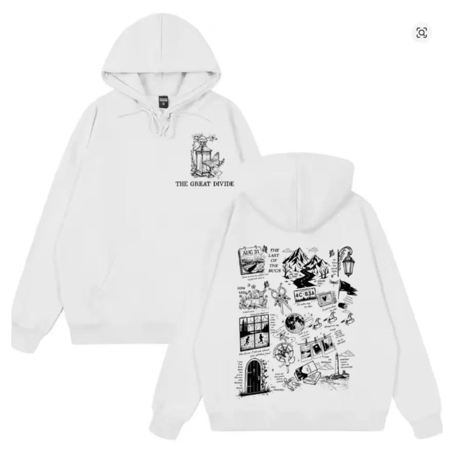 Noah Kahan The Great Divide Tour 2026 Oversize Hoodie Damen Herren Harajuku Sweatshirt Streetwear Hip Hop Langarm Pullover mit Kapuze Jac168