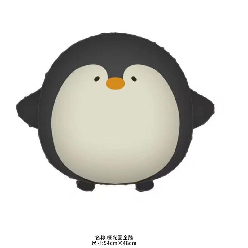 New Matte and Frosted Cartoon Penguin, Whale, Dinosaur and Animal Balloons for Children's Birthday Party Decoration and Arrangement