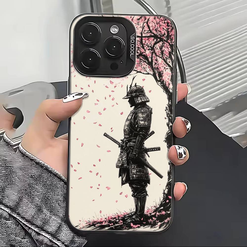 Personalized Japanese B-Bushido Phone Case For iPhone 17,16,15,14,13,12,11 Plus,Pro Max,XS,Colored Silver Plated Inside Cover