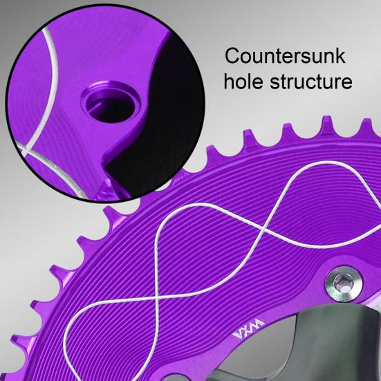 Motor Sprocket Heavy Duty Aluminum Alloy Chainring 40T To 58T Waterproof Rustproof Tooth Disc Replacement for Road Bike