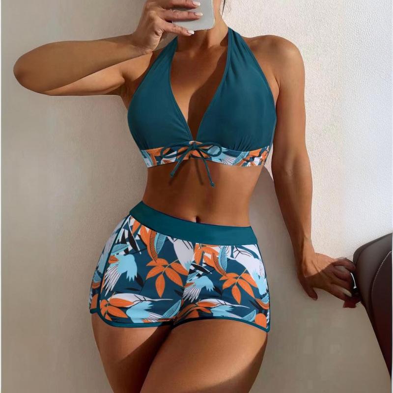 Swimsuit split tight flat angle bikini high waist explosion fashion swimsuit S