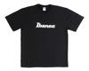 IBANEZ Logo Design Short Sleeve T-Shirt (Size L) Black IBAT007L