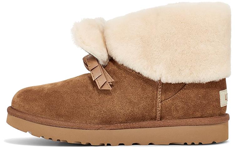 UGG Classic Mini II CNY Снежные ботинки на Китайский Новый год Каштановые Женские 1109735-CHE 38