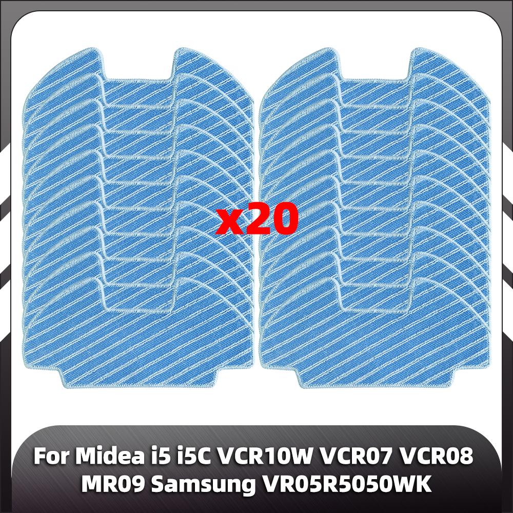Compatible for Midea I5 I5c VCR07 VCR08 MR09 / Samsung VR05R5050WK Replacement Parts Main Side Brush Hepa Filter Mop Rag