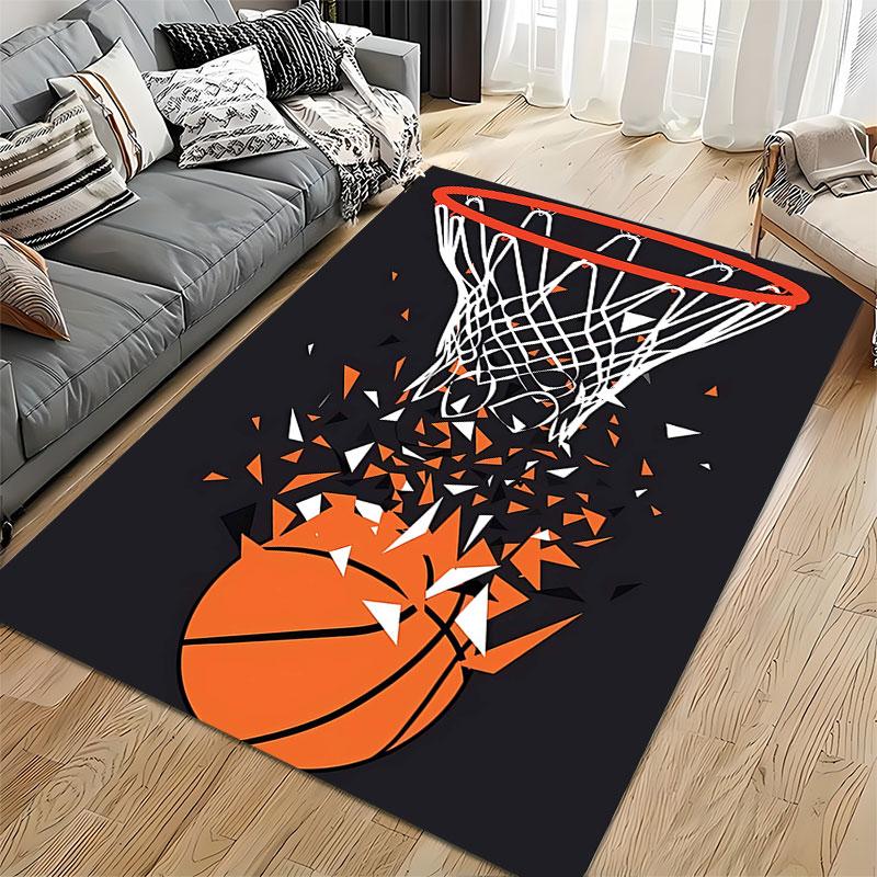 Basketball Hoop Shatter Design Suitable As a Non-slip Mat for the Living Room or Bedroom Sofa