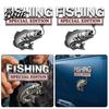 Fishing Car Sticker Special Edition Emblem Bass Badge for Vehicle Waterproof SUV Aluminum Metal Fish Hook Decal Truck SUV Fisherman Gift Outdoor