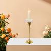 6Pcs Transparent Glass Drip Protectors Wax Catchers Reusable Bobeches for Wedding Holiday Party Church Decoration