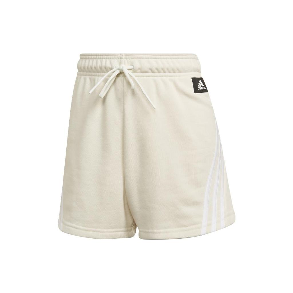 New Adidas 3 Stripes Casual Shorts Women's White HE1666