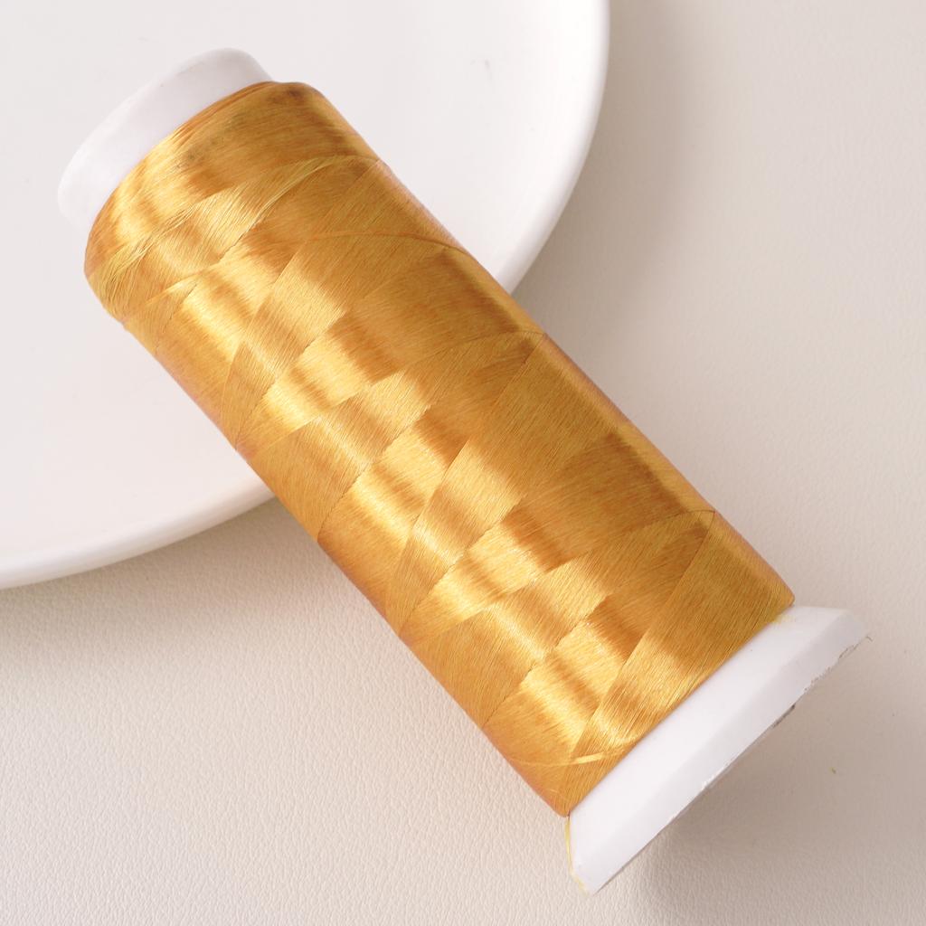 Fil polyester sans nœuds, 1 200 mètres, fil floral enveloppé de velours, pour la fabrication de bracelets, colliers et bijoux