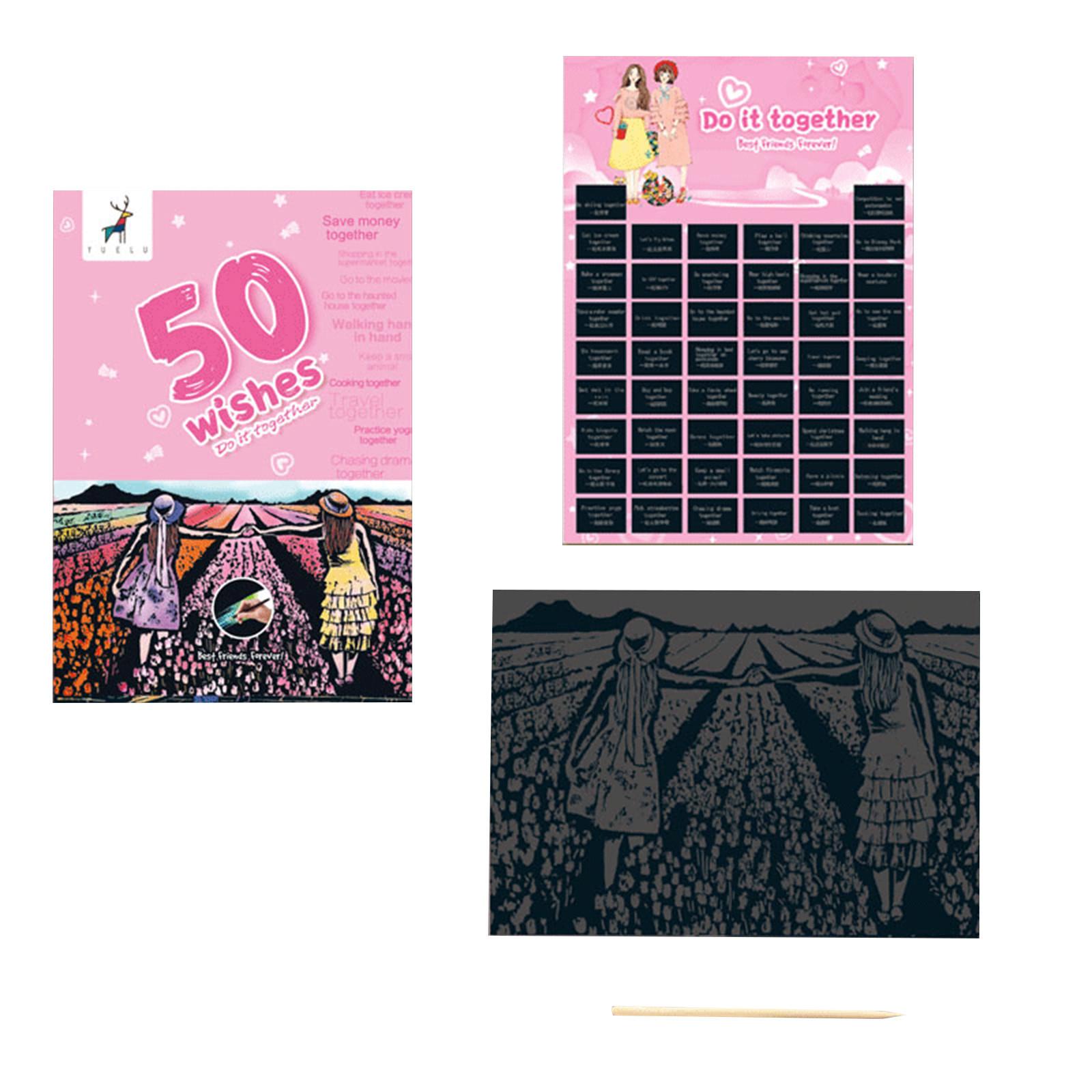 

Дрібниці для пар, якими можна зайнятися разом, скретч-картки, креативні малюнки для стирання для батьків і найкращих друзів, спеціальні подарунки на день народження One Size