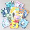 Miyamoto Made in Japan Moomin Handkerchief Towel Gauze Women's Children's Moomin Friends Navy Nordic 25x25cm 06006