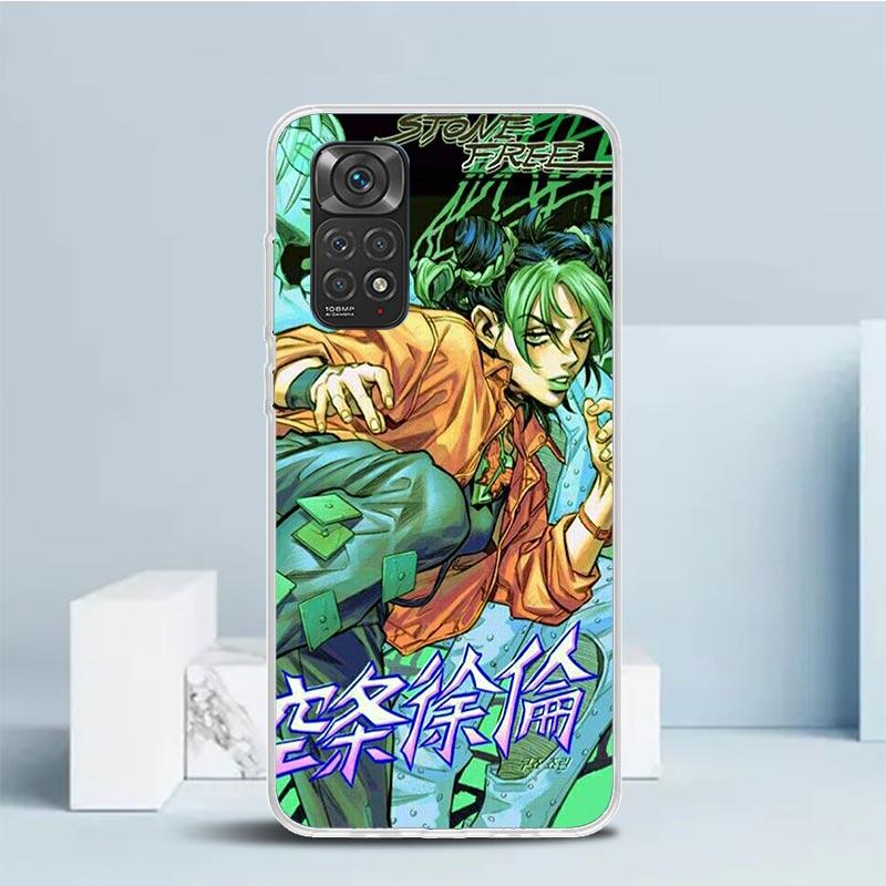 JoJo Bizarre Adventure Jolyne Cujoh Phone Case For Xiaomi Redmi Note 15 14 14S 13 12S 12 Pro Plus 11S 11 11T 11E 10S 10 + Soft T