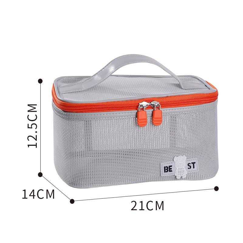 

Beilian Большая вместимость Быстросохнущая Ручная Сумка для хранения туалетных принадлежностей и косметики серый