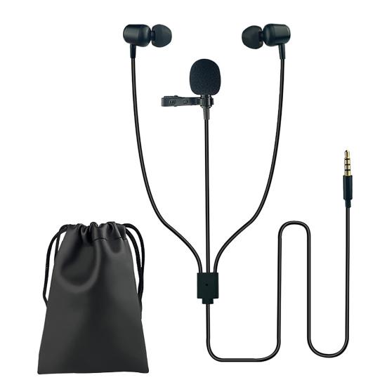 1.5m Lapel Microphone Professional Noise Reduction Mini Live Broadcast Recording Lavalier Headset Microphone for Mobile Phone