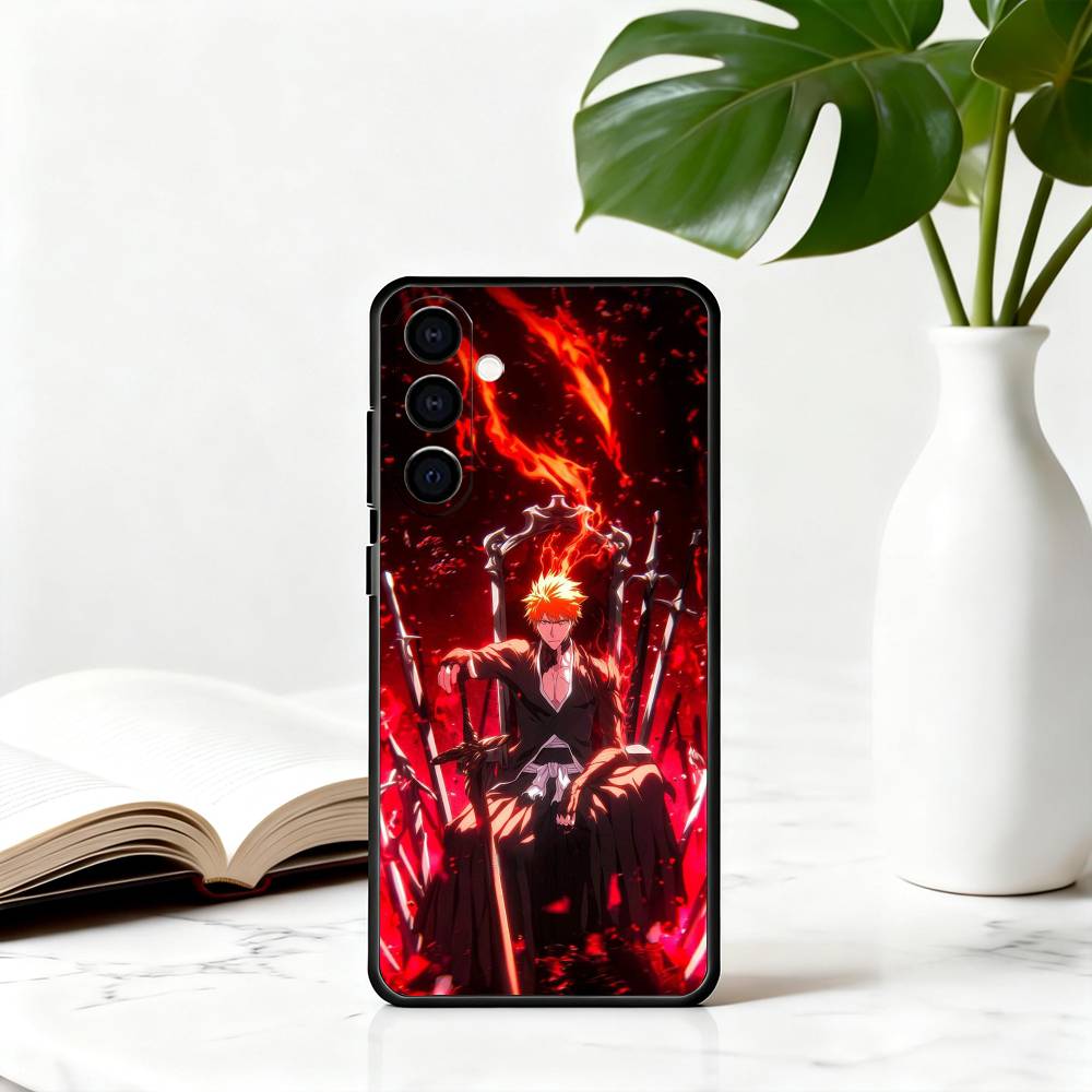 I-Ichigo B-B-BLEA-CH K-Kurosaki Phone Case For Samsung Galaxy A73,A72,A71,A70,A53,A52,A51,Others Soft Black Cover