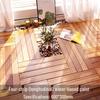 Karbonisierte Holzböden für Außenterrasse, Garten oder Balkon - Feuchtigkeitsbeständig, Korrosionsbeständig, Selbstverlegendes Design.