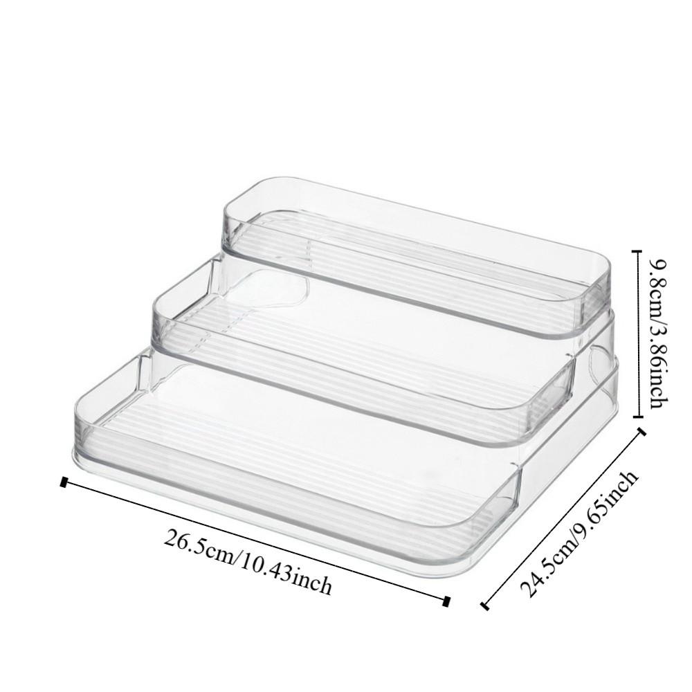 3 Tier Desktop Perfume Shelf PET Skin Care Product Storage Rack Bathroom Makeup Organizer Home