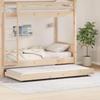 VidaXL Bed Frames Natural Pine Wood 100 X 200 Cm 873418