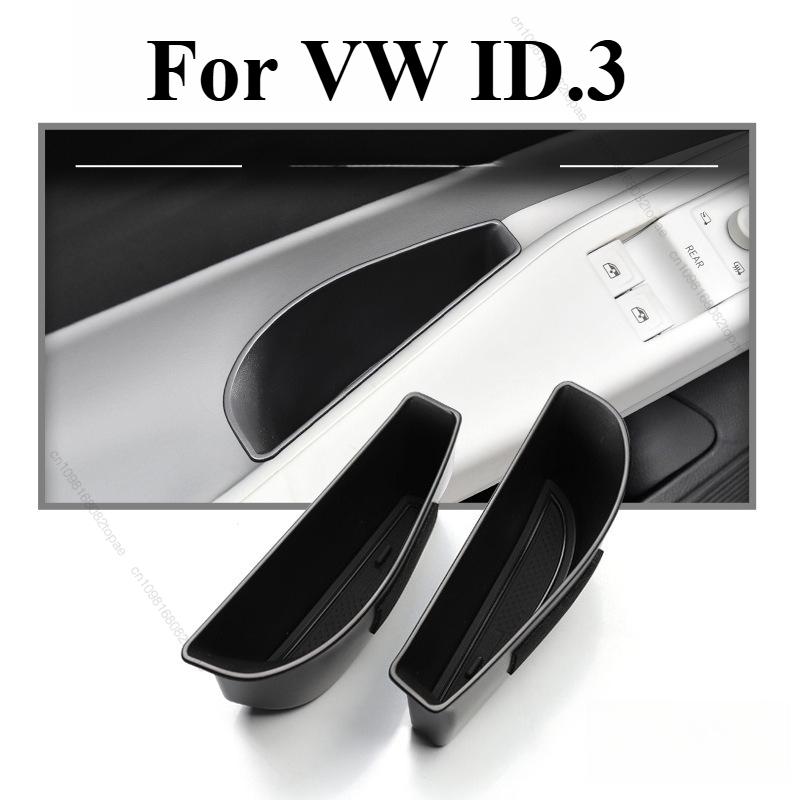 For VW ID.3 ID3 ID 3 Door Handle Storage Box Accessories Armrest Box Front Door Holder Tray Car Organizer Container
