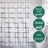 PEVA Shower Curtain Set with Telescopic Rod & Hooks